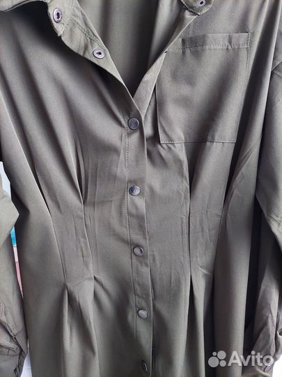 Платье рубашка 46