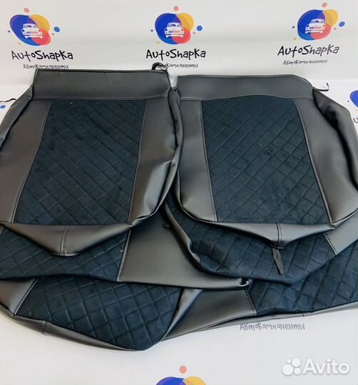 Чехлы Алькантара на Ваз 2111 2112 Лада Приора