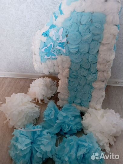 Цифра 1 на годик из фетра