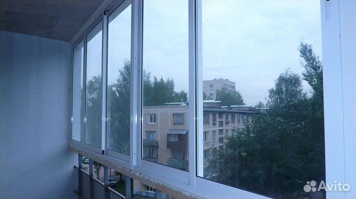 Алюминиевые раздвижные окна на балкон