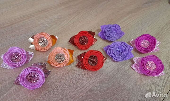 Резиночки розочки ручной работы
