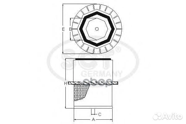 Фильтр воздушный SB289 SCT
