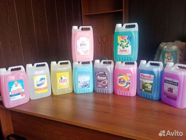 Гели д/стирки, уборки, мытья посуды