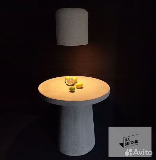 Люстра из бетона