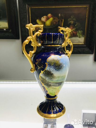 Керамическая ваза ручной работы, Португалия, 1960е