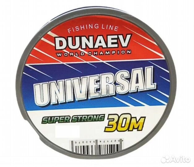 Леска монофил Dunaev Universal 30м 0.28мм 7.00кг