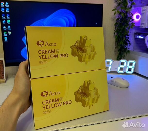 Свитчи для клавиатура Akko V3 Pro Cream Yellow