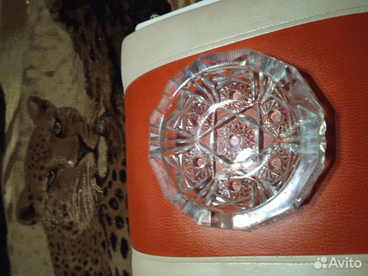 Хрустальная пепельница чехия