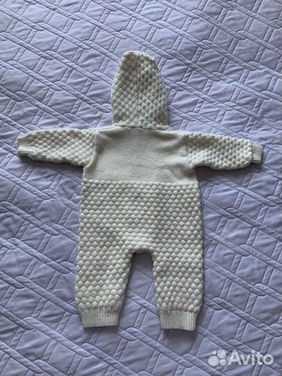Вязаный комбинезон для малыша 62 68