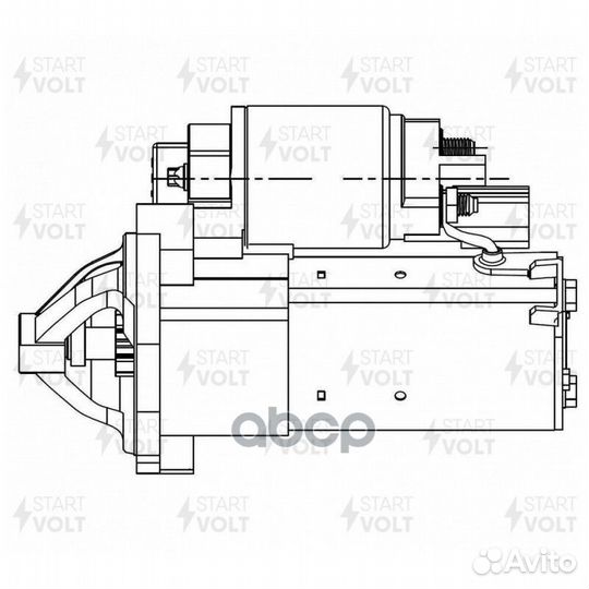 Стартер для а/м Chery Tiggo 3 (17) 1.6i (LSt 2