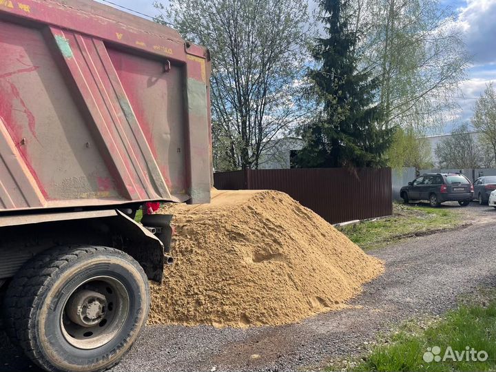 Песок карьерный мытый щебень вторичный гравийный