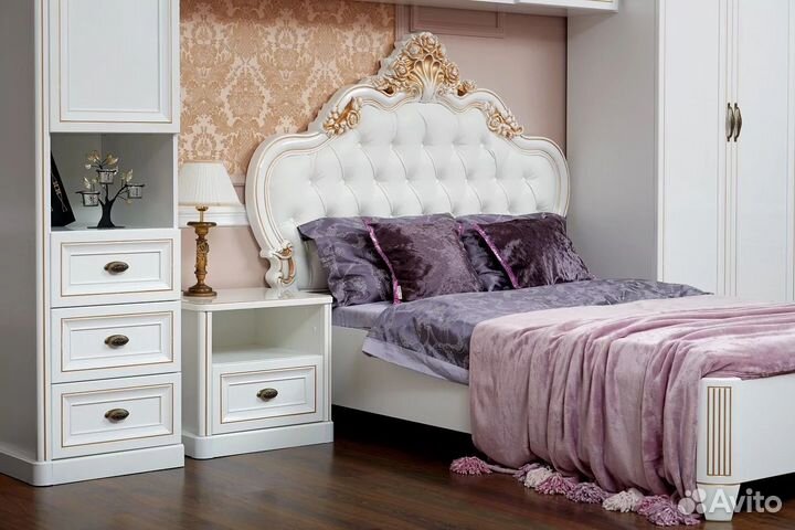 Детская спальня Натали белый глянец