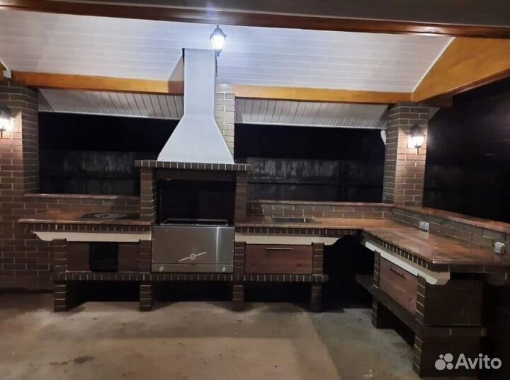 Печь барбекю / Мангал из кирпича