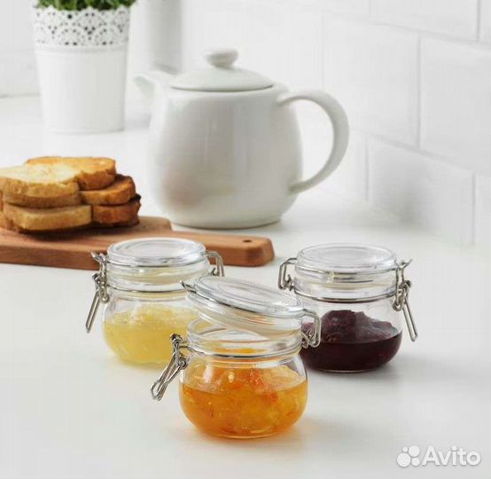 Коркен банка с крышкой IKEA Икеа