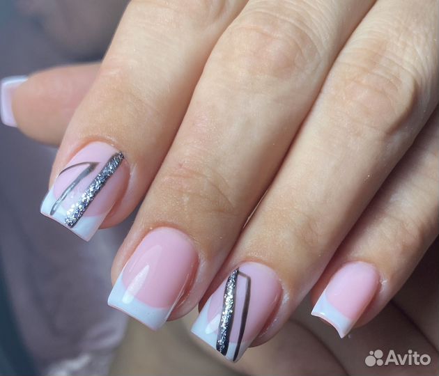 Маникюр покрытие гель лак Наращивание ногтей