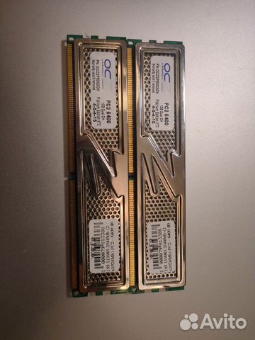 2 микросхемы памяти DDR2 800 PC2-6400 2Gb KIT