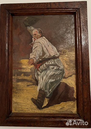 Картина маслом на холсте старинная