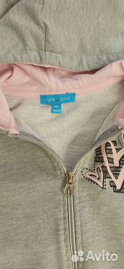 Спорт.костюм и платье 134-140