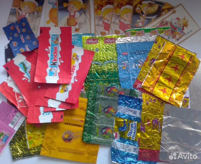 Фантики для школьных поделок