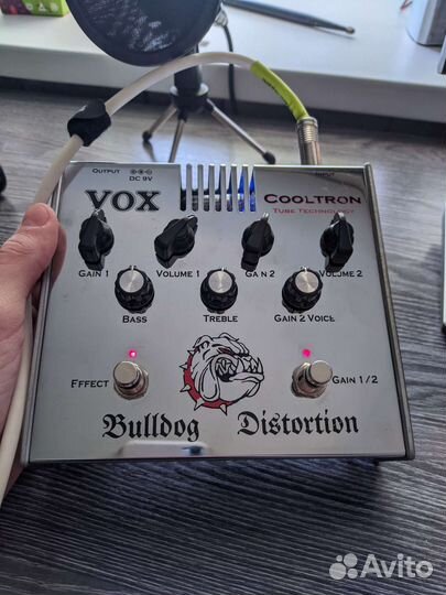 Ламповая гитарная педаль vox bulldog distortion