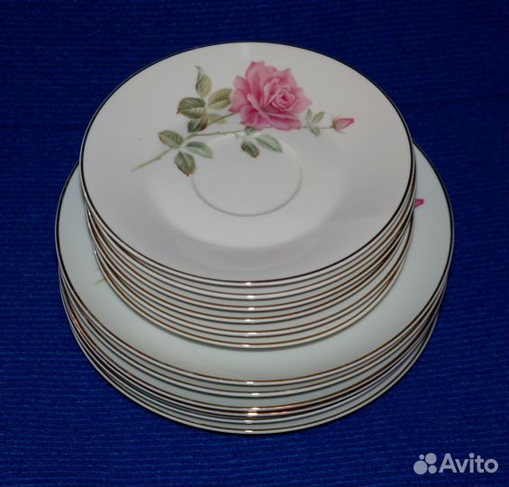 Noritake Rose China Тарелки и блюдца 1970-е