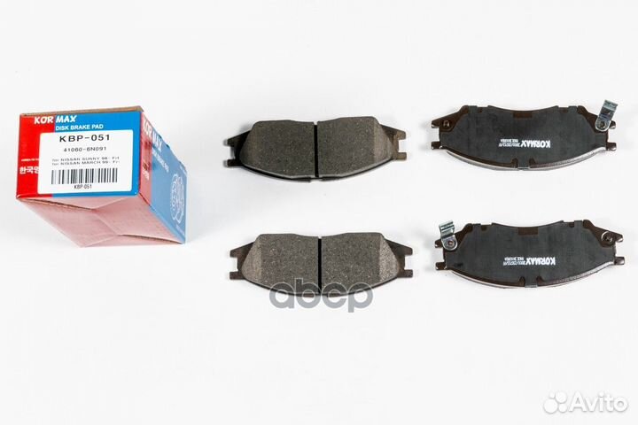 Колодки тормозные, передние (с антискрипной