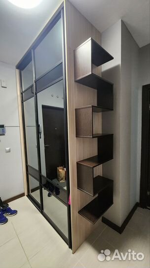 Встроенный шкаф купе с зеркалом в прихожую