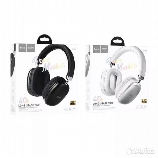 Наушники беспроводные накладные hoco W35 черные