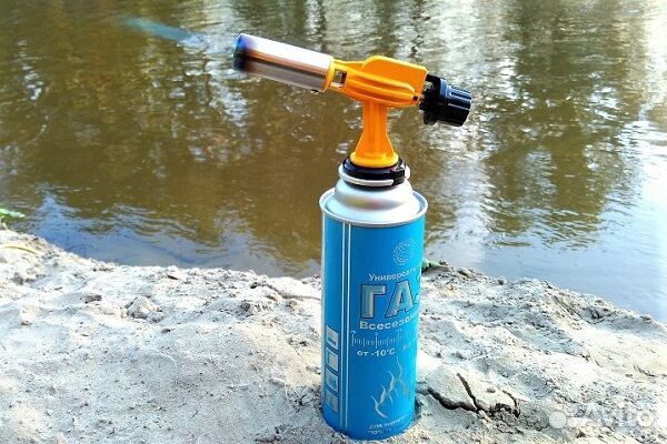 Горелка газовая баллончика пьезоподжиг зажигалка