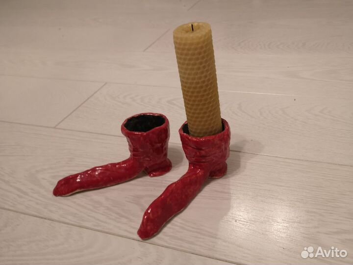 Подсвечники-сапоги