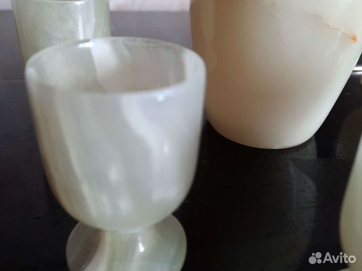 Графин со рюмками оникс