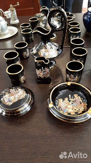 Коньячный набор фарфор кобальт