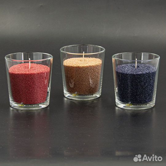 Свечи насыпные Органика 3х330 г. (фитиль, беж.,чер