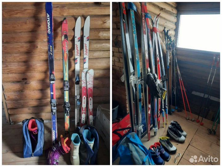 Беговые лыжи Горные лыжи с ботинками