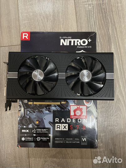 Видеокарта Rx570 8gb Sapphire nitro+