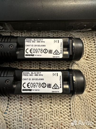 Shure BLX288 / Sm58 M17 двухканальная радиосистема