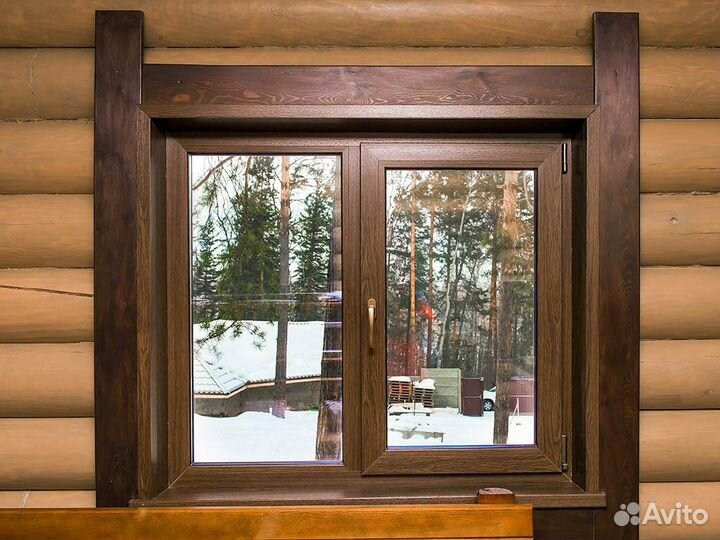 Окна ламинированные