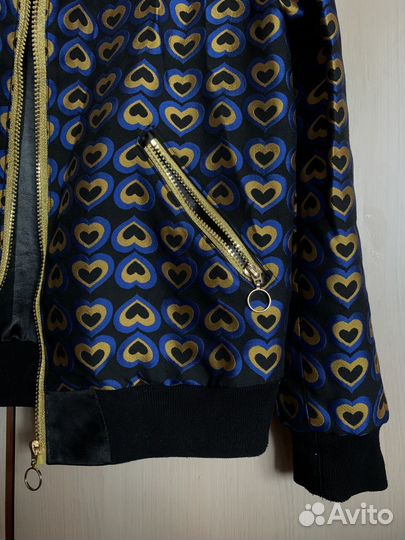 Чёрный жакет бомбер ручная работа