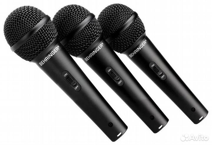 Behringer микрофоны 3 штуки