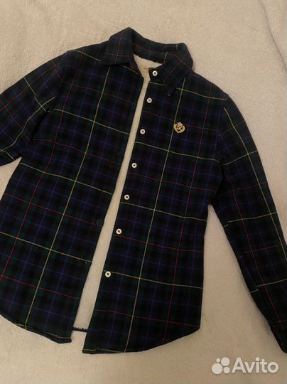 Теплая рубашка в клетку