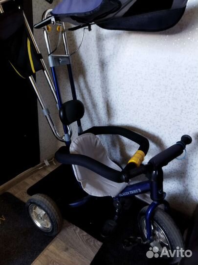 Велосипед с родительской ручкой