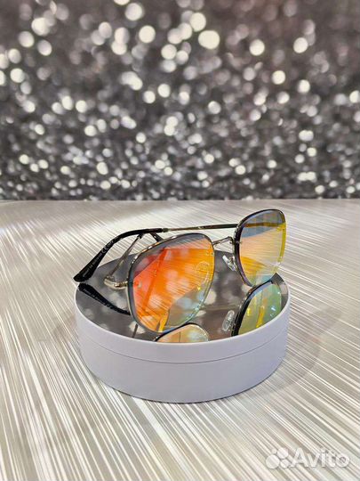 Очки зеркальные мужские в стиле balenciaga