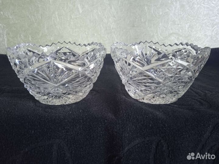 Хрустальные конфетницы, салатницы, чтоугодницы