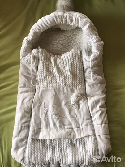 Зимний конверт GulSara в коляску на овчине