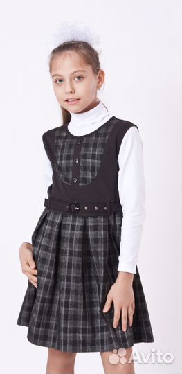 Школьная форма новая (костюм тройка) на рост 140см