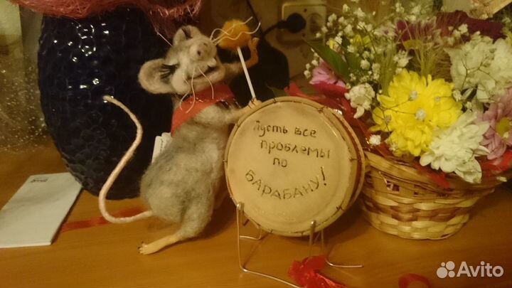 Кукла ручной работы натуральная шерсть