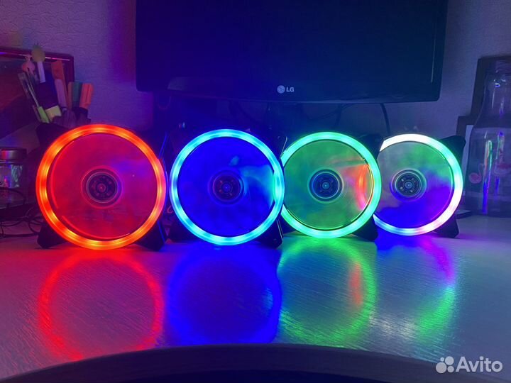 Вентилятор цветной для корпуса компьютера