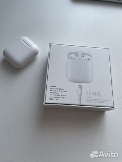 Наушники apple AirPods 2 lightning