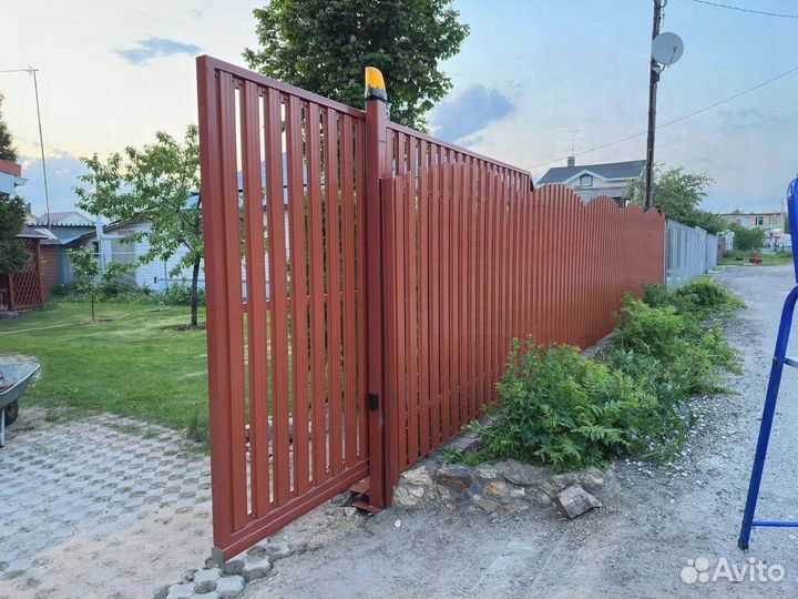 Откатные ворота под ключ