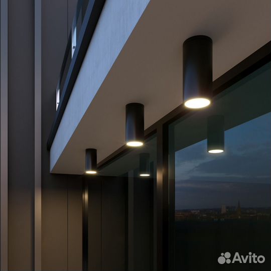 Уличный потолочный светильник Elektrostandard Light LED 2102 IP65 35129/H черный